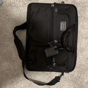 Tumi black laptop bag